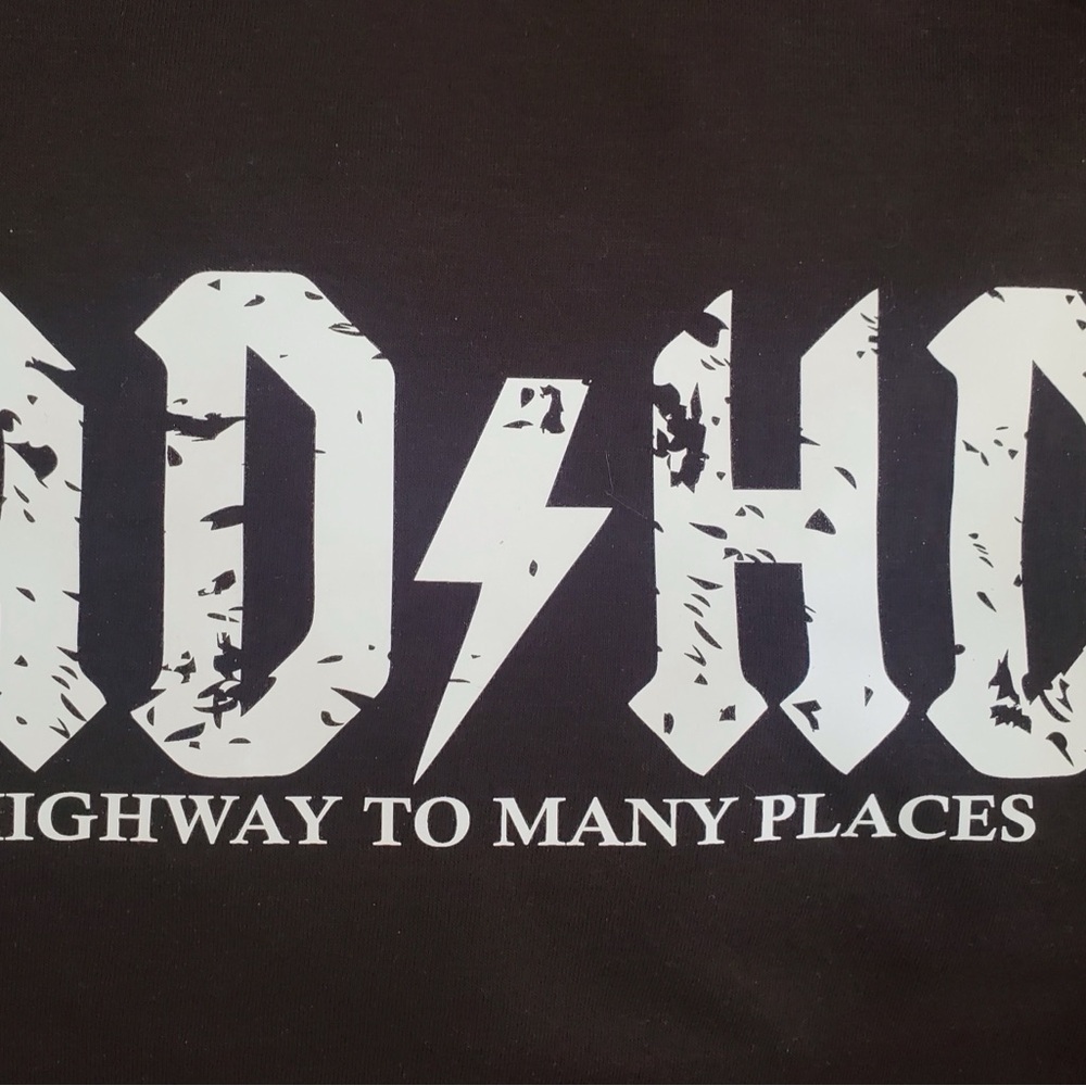 AD/HD Funny Mock Tee XL